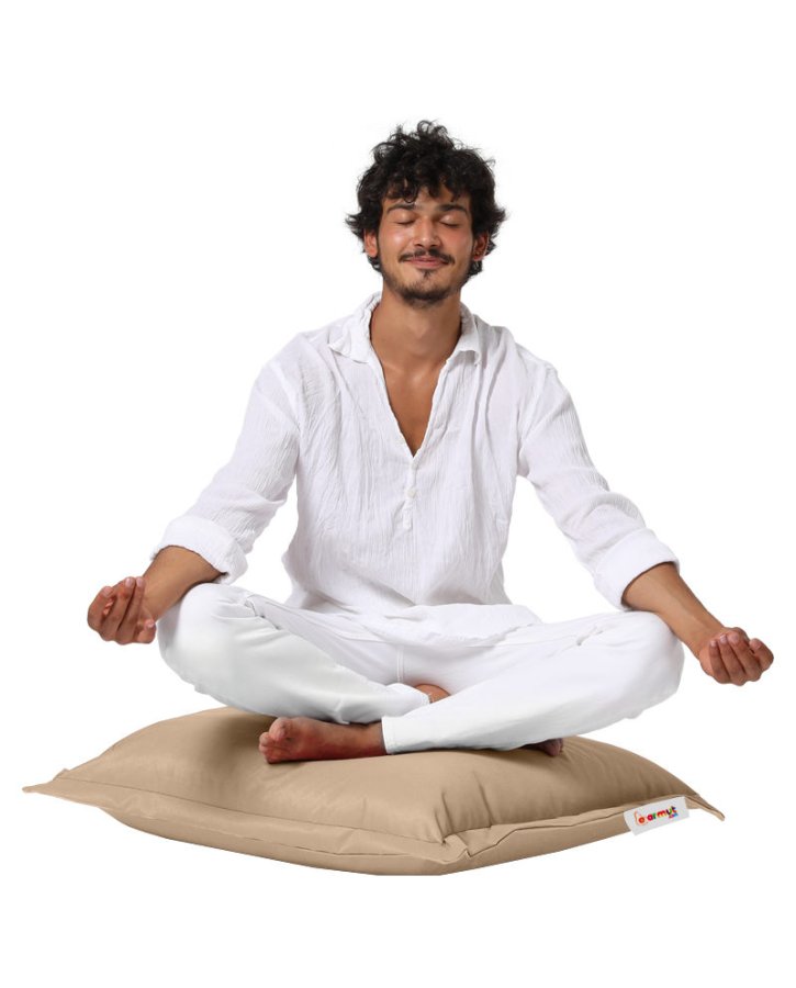 NORDVÄRK udendrs gulvpude, kvadratisk - mink polyester (70x70)