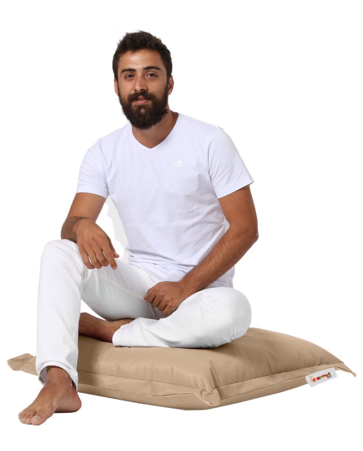 NORDVÄRK udendrs gulvpude, kvadratisk - mink polyester (70x70)