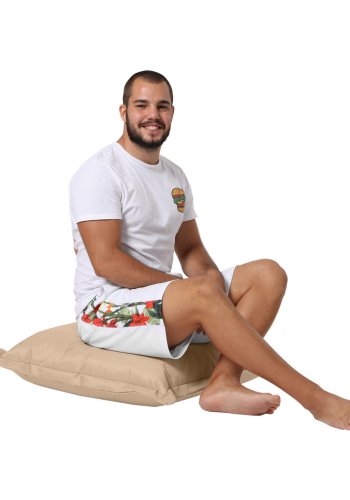 NORDVÄRK udendrs gulvpude, kvadratisk - mink polyester (70x70)