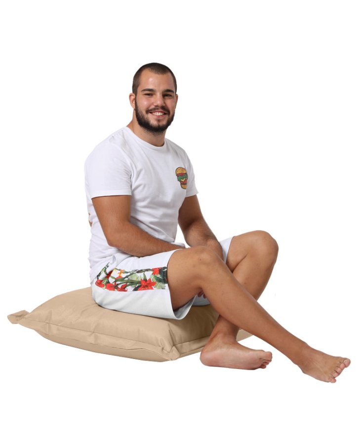 NORDVÄRK udendrs gulvpude, kvadratisk - mink polyester (70x70)