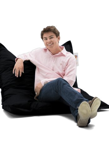 NORDVÄRK udendrs Pude skkestol - sort polyester (100x100)