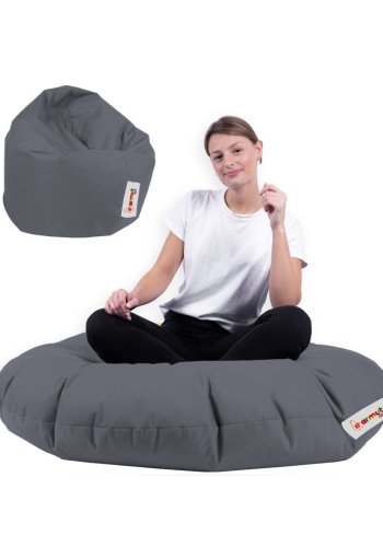 NORDVÄRK udendrs skkestol, rund - rgfarvet polyester (100)