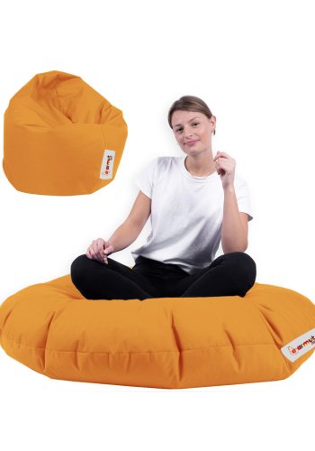 NORDVÄRK udendrs skkestol, rund - orange polyester (100)