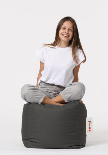 NORDVÄRK udendrs puf, kvadratisk - rgfarvet polyester (45x45)