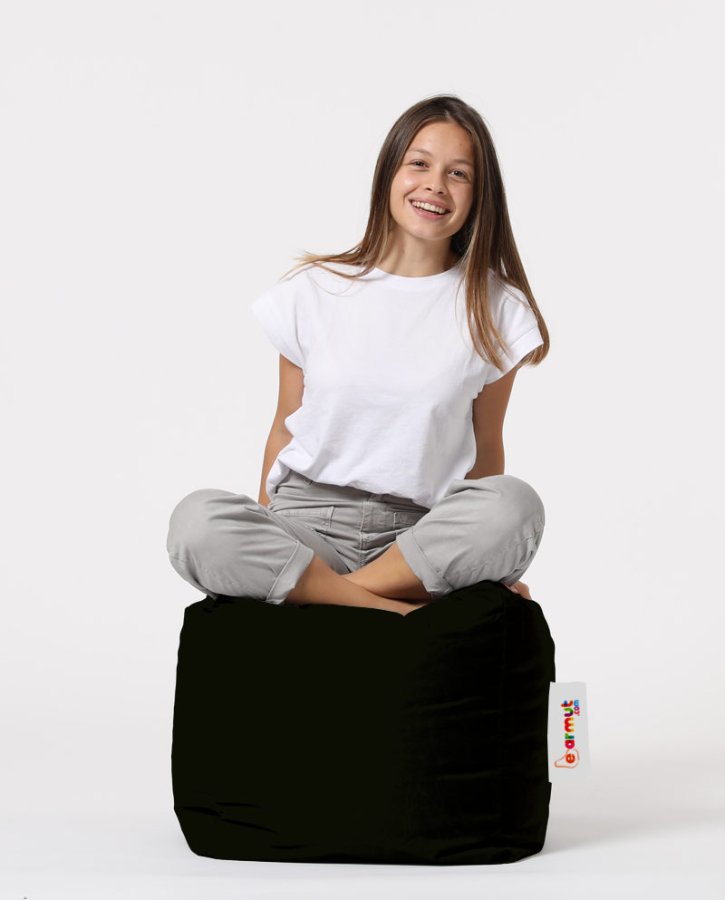 NORDVÄRK Firkantet udendrs skkestol - sort polyester