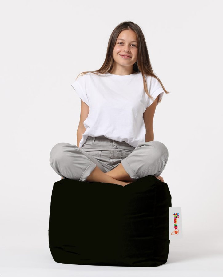 NORDVÄRK Firkantet udendrs skkestol - sort polyester