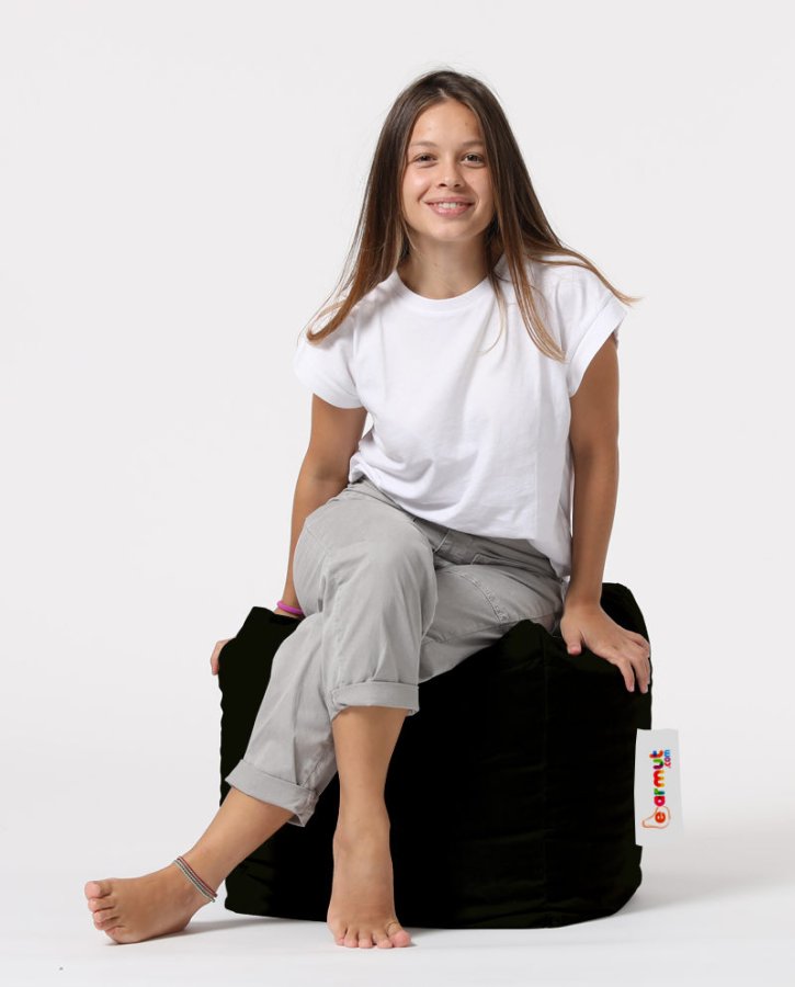 NORDVÄRK Firkantet udendrs skkestol - sort polyester