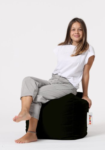 NORDVÄRK Firkantet udendrs skkestol - sort polyester