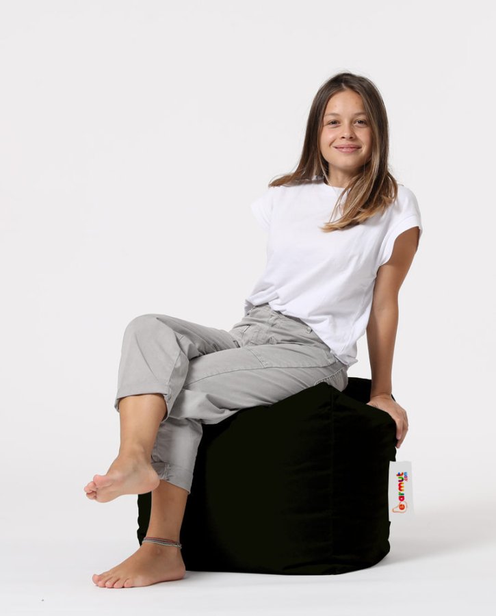 NORDVÄRK Firkantet udendrs skkestol - sort polyester