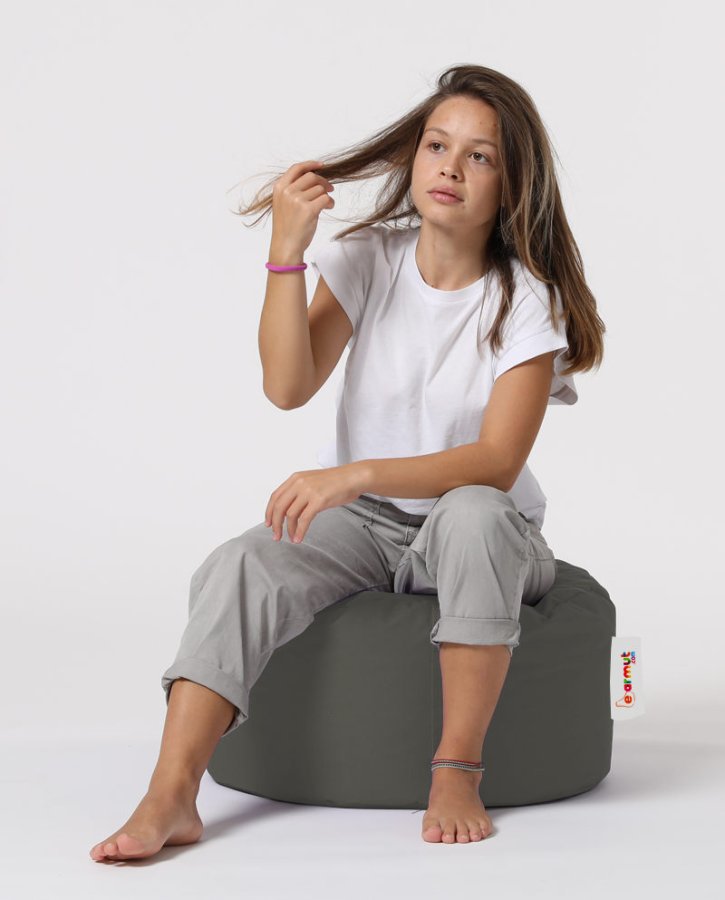 NORDVÄRK udendrs puf, rund - rgfarvet polyester (55)