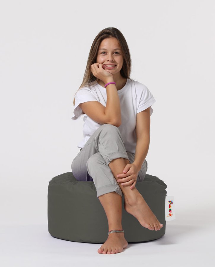 NORDVÄRK udendrs puf, rund - rgfarvet polyester (55)