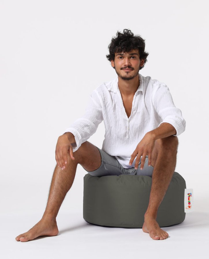 NORDVÄRK udendrs puf, rund - rgfarvet polyester (55)