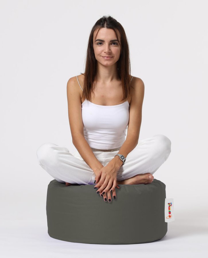 NORDVÄRK udendrs puf, rund - rgfarvet polyester (55)