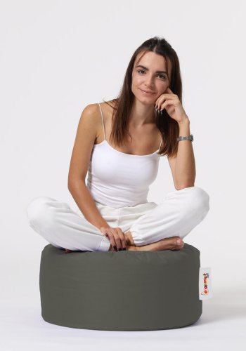 NORDVÄRK udendrs puf, rund - rgfarvet polyester (55)