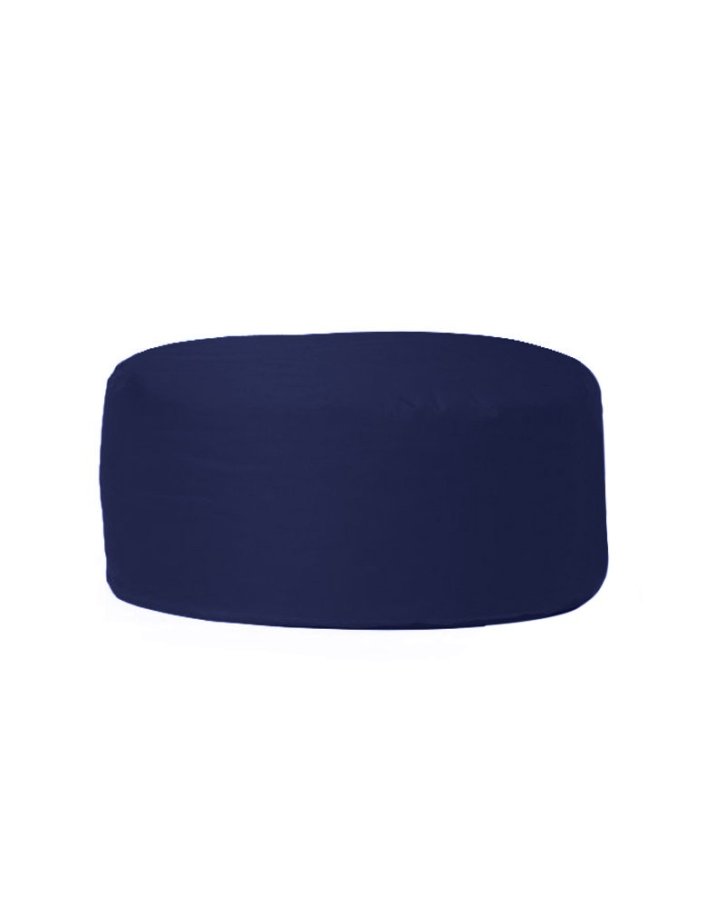 NORDVÄRK udendrs puf, rund - mrkebl polyester (55)