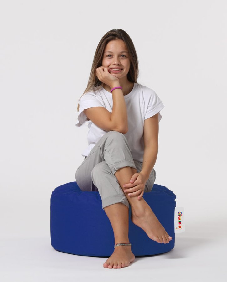 NORDVÄRK Rund udendrs skkestol - bl polyester