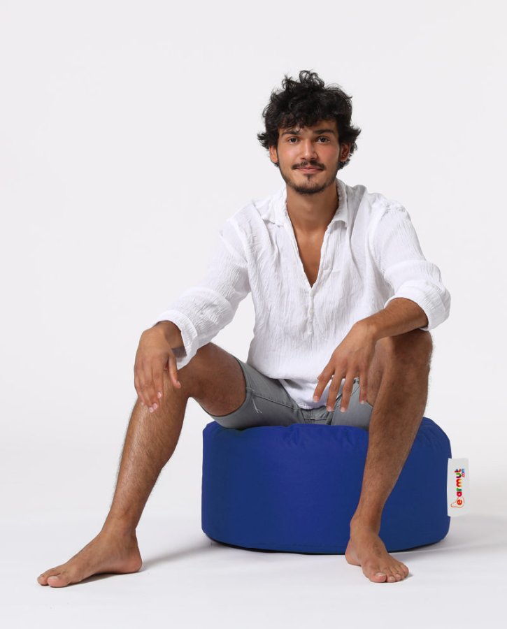 NORDVÄRK Rund udendrs skkestol - bl polyester