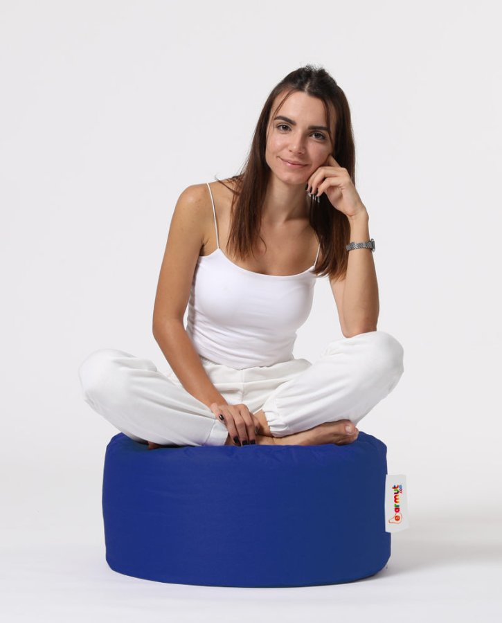 NORDVÄRK Rund udendrs skkestol - bl polyester