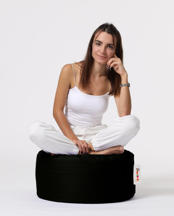 NORDVÄRK Rund udendrs skkestol - sort polyester