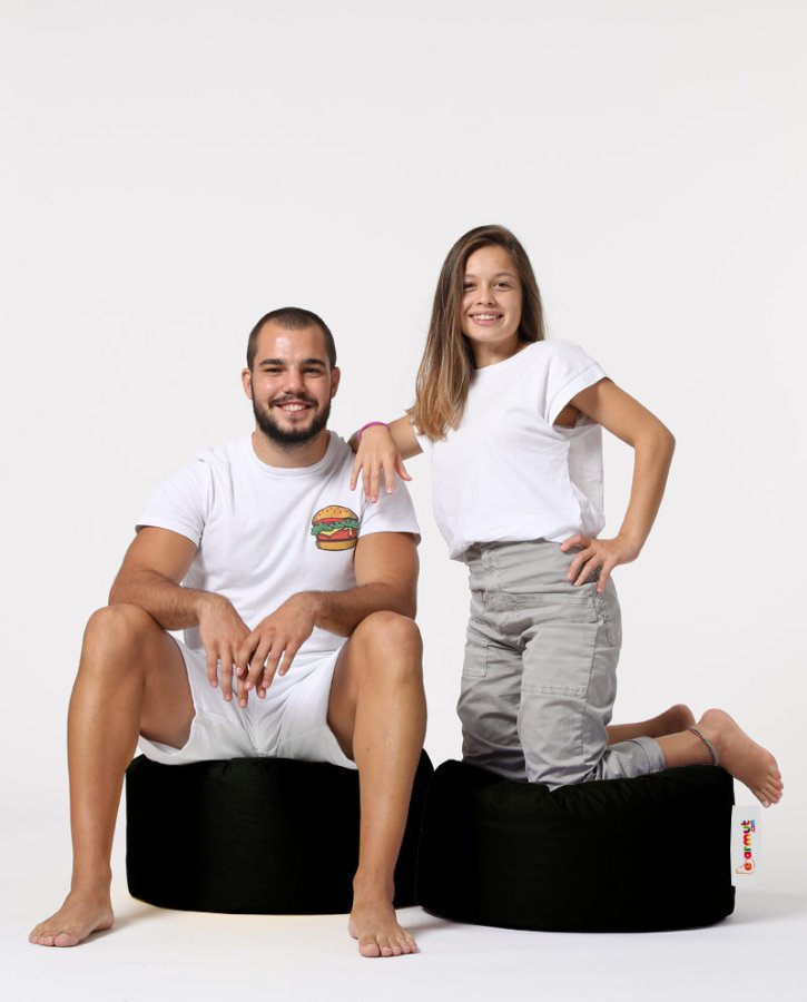 NORDVÄRK Rund udendrs skkestol - sort polyester