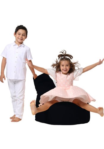 NORDVÄRK Baton udendrs skkestol til brn - sort polyester