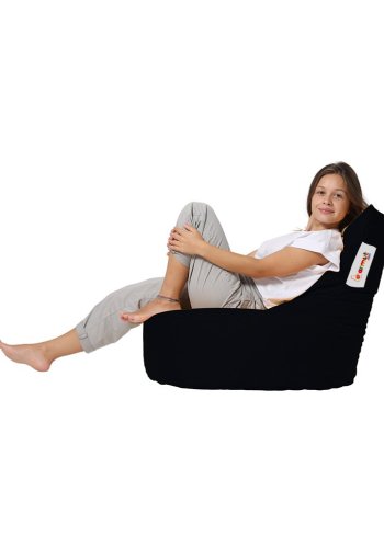 NORDVÄRK Baton udendrs skkestol til brn - sort polyester