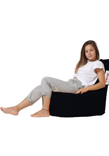 NORDVÄRK Baton udendrs skkestol til brn - sort polyester