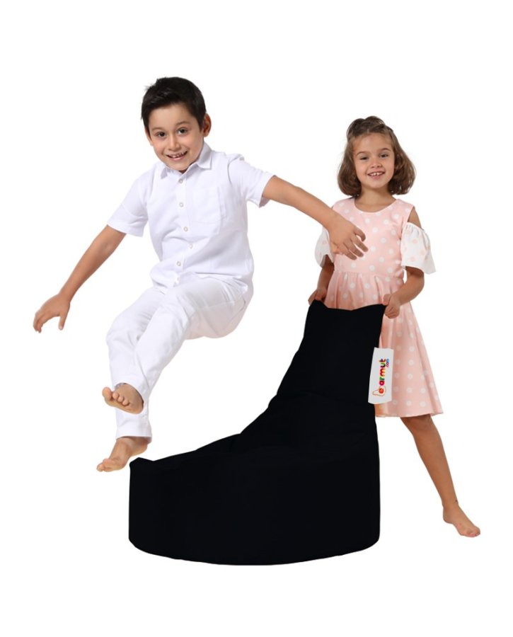 NORDVÄRK Baton udendrs skkestol til brn - sort polyester