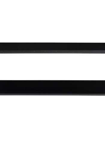 HOUSE NORDIC Vita TV-bnk, m. hylde - sort melamin og sort stl (100x36)