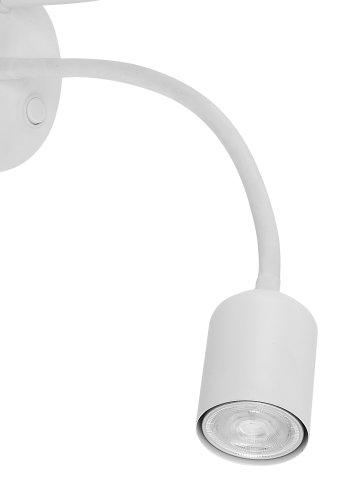 TK Maja vglampe - hvid stof og hvid metal