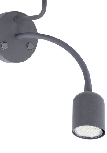 TK Maja vglampe - gr stof og gr metal