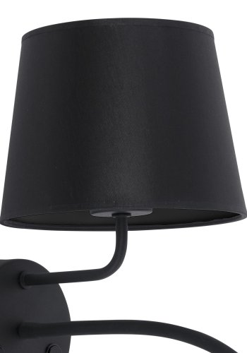TK Maja vglampe - sort stof og sort metal
