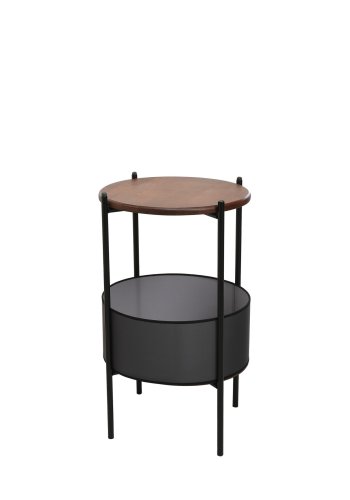 NORDVÄRK 1028 Sidebord, sortWalnut