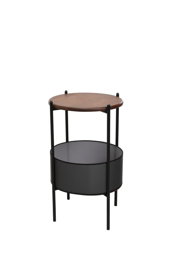 NORDVÄRK 1028 Sidebord, sortWalnut