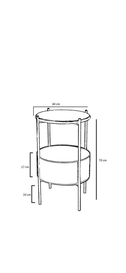 NORDVÄRK 1029 Sidebord, SortEgetr