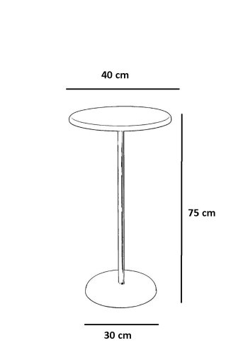 NORDVÄRK 1032 Sidebord, sortWalnut
