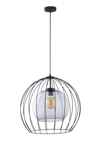 TK Universo loftlampe 500 - grafit glas og sort metal