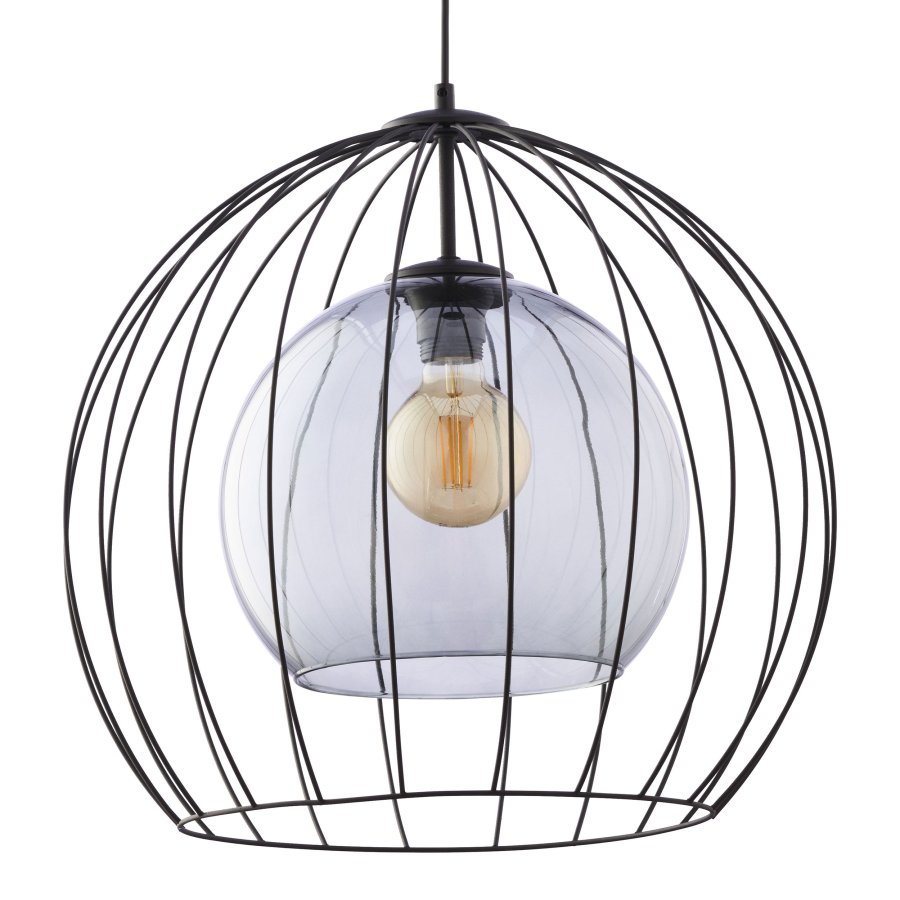 TK Universo loftlampe 500 - grafit glas og sort metal