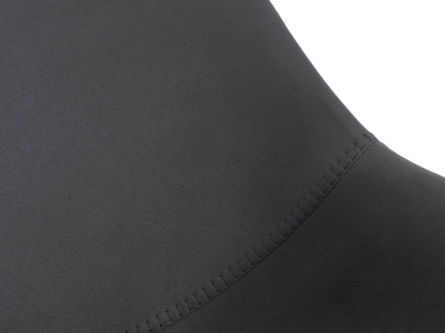 HOUSE OF SANDER Signe spisebordsstol, m. armln - antracitgr imiteret ruskind og stl