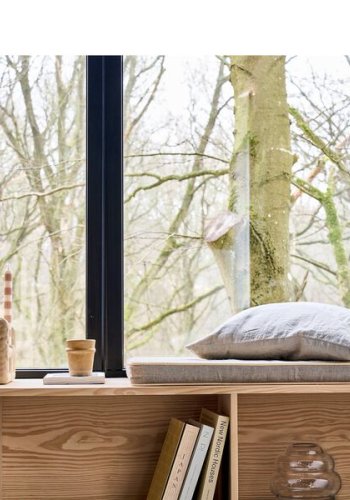 VILLA COLLECTION Lyng lysestage, til 4 kronelys - sand polyresin (21x21)