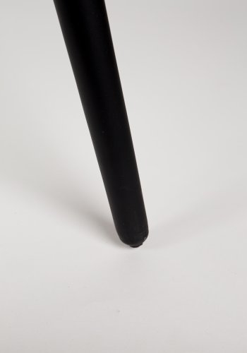 WHITE LABEL LIVING Leo skrivebord, m. 2 skuffer - brun teaktr og sort metal (113x55,5)