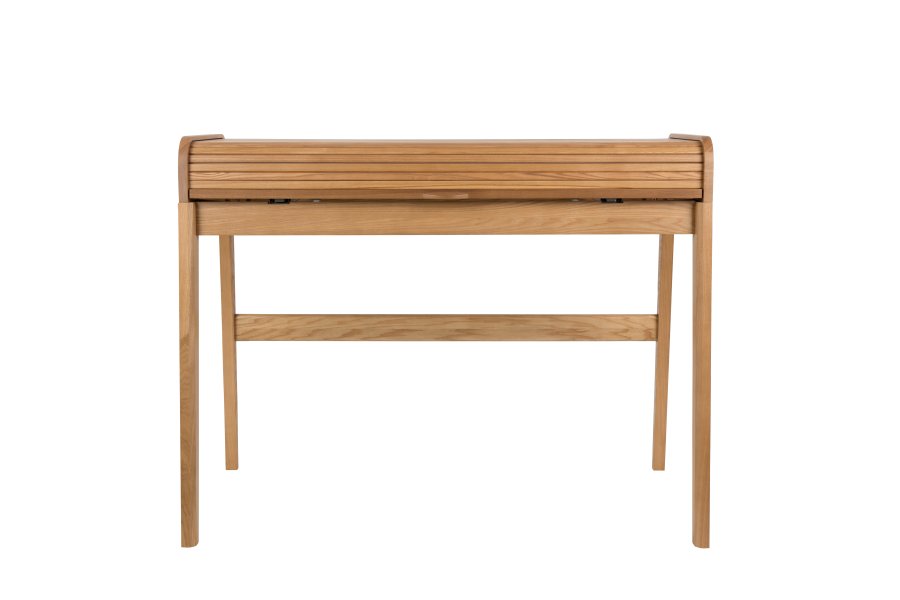 ZUIVER Barbier skrivebord, m. 1 lge og 2 rum - natur askefinér og asketr (110x77)