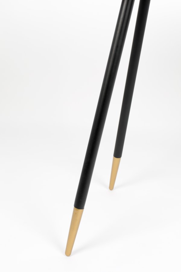 WHITE LABEL LIVING Denise konsolbord, oval - brun askefinér og metal (121x41)