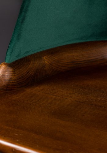 DUTCHBONE Finn skrivebord, rektangulr - polyester og brun asketr (110x57)