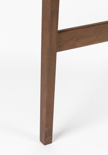 ZUIVER Barbier skrivebord, m. 1 bordlge og 2 rum - brun valnddefinér og gummitr (110x61)