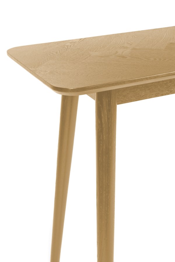 WHITE LABEL LIVING Fabio sildeben konsolbord, rektangulr - natur egefinér og egetr (120X40)