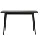 WHITE LABEL LIVING Fabio sildeben konsolbord, rektangulr - sort egefinér og egetr (120X40)