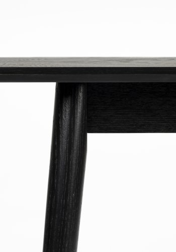 WHITE LABEL LIVING Fabio sildeben konsolbord, rektangulr - sort egefinér og egetr (120X40)