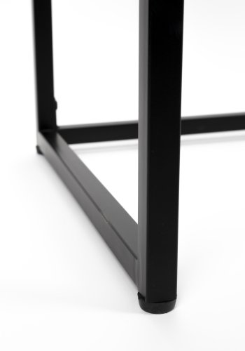 WHITE LABEL LIVING Guuji konsolbord, m. 3 skuffer - rattan og sort MDF/metal (120x40)