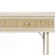 WHITE LABEL LIVING Amaya konsolbord, m. 2 skuffer - beige MDF/metal (120x40)